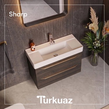 Turkuaz Seramik Cerastyle Sharp Mobilya Uyumlu Etajerli Fiyatı