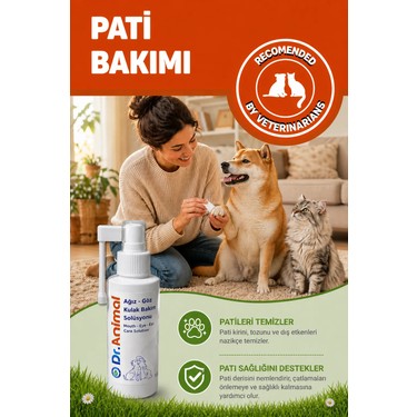 Dr. Animal Ağız-Göz-Kulak-Deri Bakım Solüsyonu 100 ml Hassas Fiyatı