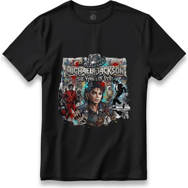 Michael Jackson Thekingofpop T-Shirt Unisex %100 Cotton Fiyatı