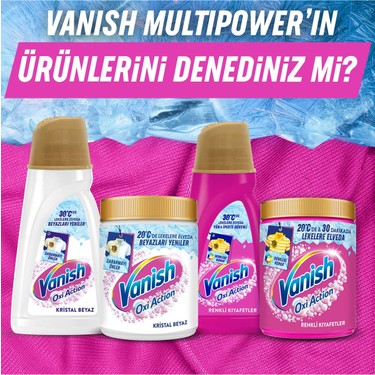 Vanish Oxi Action Deterjan Güçlendirici ve Leke Çıkarıcı Toz Fiyatı