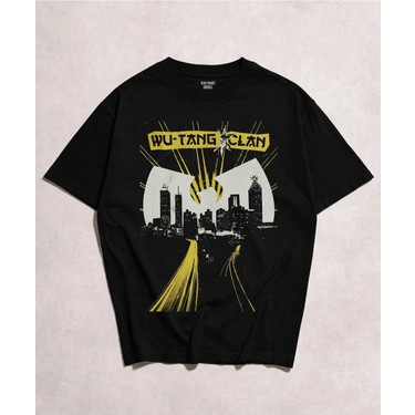 Wu Tang Clan Baskılı Siyah Unisex Tişört Fiyatı