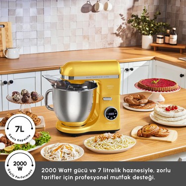 Karaca Mastermaid Chef Pineapple Yellow 2000W 7l Fiyatı
