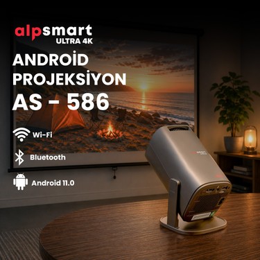 Alpsmart Android LED Projeksiyon AS-586 Fiyatı - Taksit Seçenekleri
