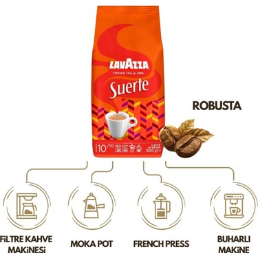 Lavazza Suerte Çekirdek Kahve 1 Kg İtalya Menşeli Kakao Fiyatı