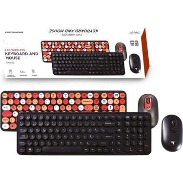 Tastech Tmk-07 Kablosuz Q Klavye Mouse Seti Retro Daktilo Fiyatı