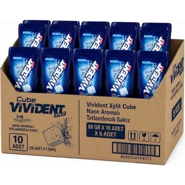 Vivident Xylit Cube Nane Aromalı Tatlandırıcılı Sakız 86 gr Fiyatı