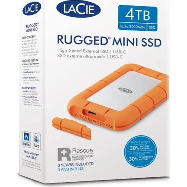 Lacie Rugged Mini 4TB 2.5 USB3.0 Taşınabilir Disk USB-C Fiyatı