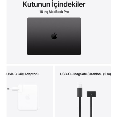 MacBook Pro 16'' 14-Core Cpu 20-Core Gpu Apple M4 Pro 48GB Fiyatı
