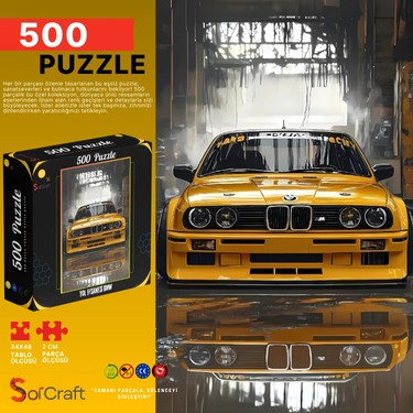 Soi Craft 500 Parça Puzzle Sarı Spor Araba #273 Fiyatı