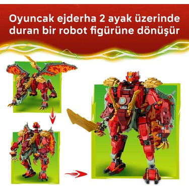 LEGO® NINJAGO® Wyldfyre'ın Dönüşen Ejderha Robotu 71868 - 9 Fiyatı