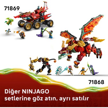 LEGO® NINJAGO® Wyldfyre'ın Dönüşen Ejderha Robotu 71868 - 9 Fiyatı