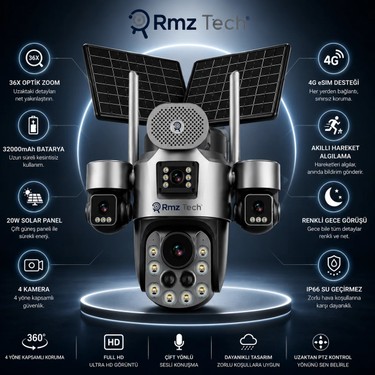 RMZTECH Avenir S447 12MP 4 Kameralı 36X Optik Zoom 4g Esım Fiyatı