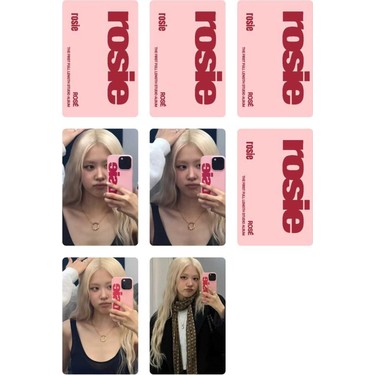 Rose Blackpink Fotokart Pvc Kaplı 9*6 cm 7 Adet Tane 2 Fiyatı