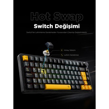 Rampage Zenıth Stug Aluminum Siyah Hot Swap 8000 Hz Gasket Fiyatı
