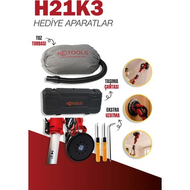 Retools H21K3 Profesyonel Duvar Zımparalama Makinesi – Fiyatı