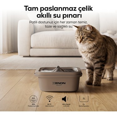 Xenon Smart Akıllı Otomatik Ultra Sessiz Çelik Su Pınarı Fiyatı