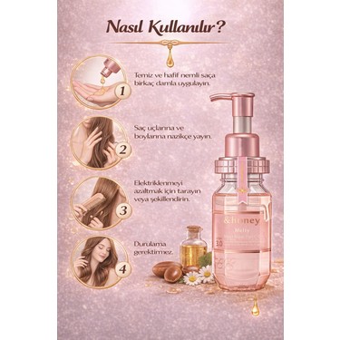 & Honey &honey Melty Moist Repair Hair Oil 3.0 Saç Bakım Fiyatı