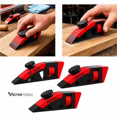 Vector Tools 3'lü Profesyonel Gerdirmeli Zımpara Takozu Seti Fiyatı