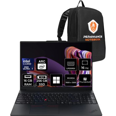 Lenovo Thinkpad E16 Gen 3 Intel Core Ultra 7 256V 16GB Ram Fiyatı