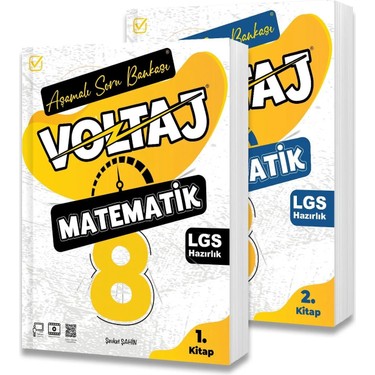 8.sınıf Voltaj Aşamalı Matematik Soru Bankası Kitabı ve Fiyatı