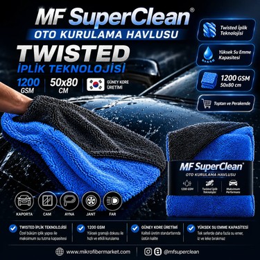 MF SuperClean Duo Twıst Oto Araç Kurulama Havlusu - Fiyatı