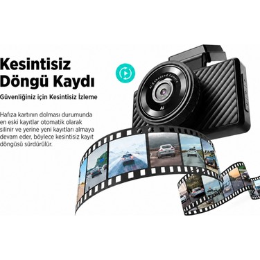 360 Botslab G500H Pro ADAS Ön 3K QHD -Arka 1080P FHD 150° Fiyatı
