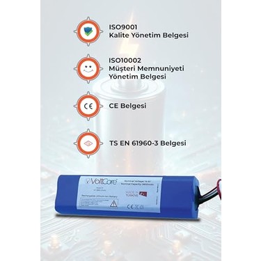 Ayrex Voltcore Robot Süpürge Pili 5800 Mah Batarya Roborock Fiyatı