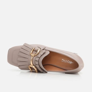 Sungur's Store Hotiç 01AYH274810A450 Hakiki Deri Vizon Kadın Kalın görsel 4