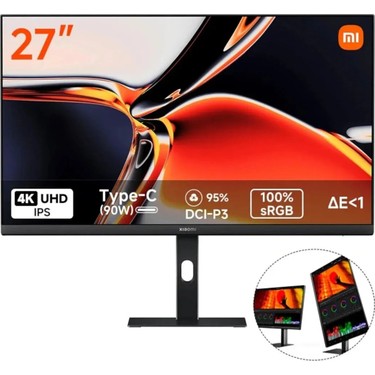 Xiaomi 4K Monitor A27Ui - 27 UHD 3840x2160 Pivot Monitörü Fiyatı