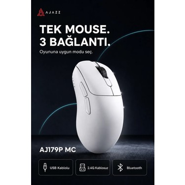 Ajazz AJ179P Mc 3 Modlu 1000Hz 12.000 Dpı Manyetik Şarj Fiyatı