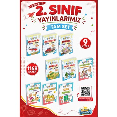 ダイキン スカイエア 2026技術ガイド 2冊セット Mavi Deniz Yayıncılık 2. Sınıf Tam Set 2026-2027 (9 Kitap) Kitabı
