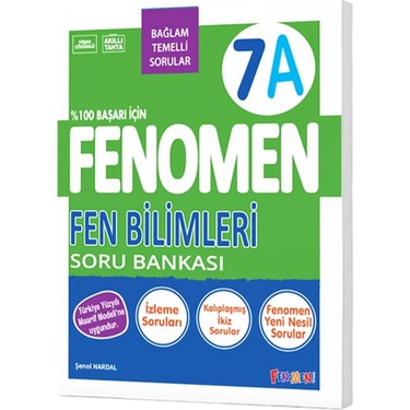 Fenomen Yayıncılık 7.sınıf A-Serisi Soru Bankası Tüm Dersler Kitabı