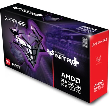 【新品・購入証明】Sapphire Nitro+ RX9070 OC 16GB Sapphire Radeon RX9070 Nitro+ Gamıng Oc 16 Gbgddr6 2xhdmı Fiyatı
