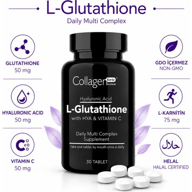 Collagen Forte Platinum L-Glutathione Hyalüronik Asit ve Fiyatı