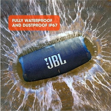 JBL Siyah Charge5 Bluetooth Hoparlör 20 Saat Çalma Süresi ve Fiyatı