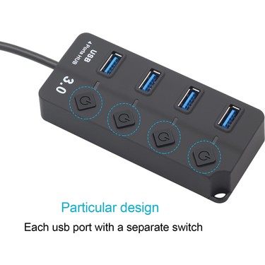 オフィス用品 USB Apera Onezero 1215 Bağımsız Şalterli 4 Portlu Güç Beslemeli Fiyatı