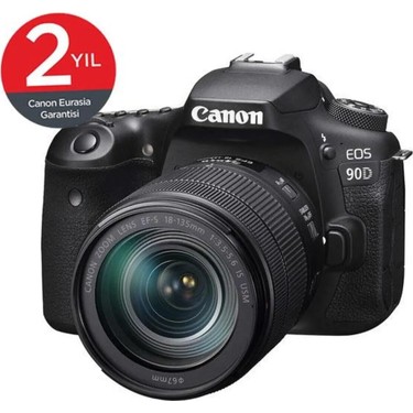 Canon EOS90D EF-S 18-135 IS UMS Kit レンズ付 Canon EOS 90D Yarı Profesyonel DSLR Fotoğraf Makinesi Fiyatı, 5.0