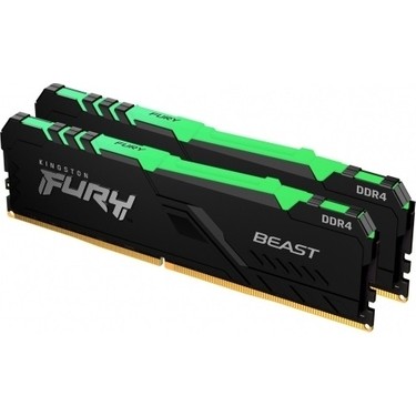 Kingston FURY Beast DDR4 （16GB×2） 3200MT Kingston Kıngston Fury Beast 16 GB DDR4 3200MHz RGB Fiyatı