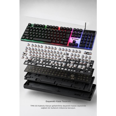 Torima Oyuncu Rgb Işıklı Kablolu Q Klavye Ve Mouse Seti Fiyatı