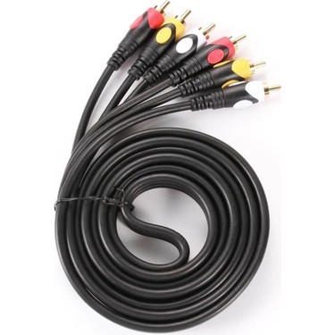 Koodmax - 3rca Erkek To 3 Rca Lale Tos Scart Kompozit Ses Fiyatı