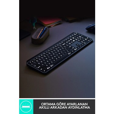 Logitech MX Keys Aydınlatmalı Kablosuz Türkçe Q Klavye - Fiyatı