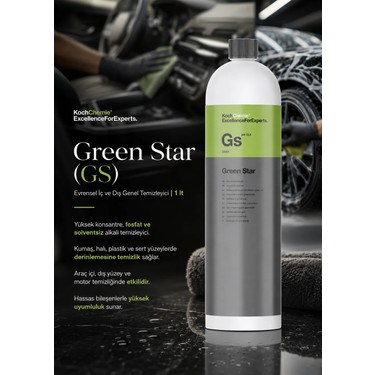 Koch Chemie Greenstar GS (Çok Amaçlı Sıvı Temizleyici ve Fiyatı