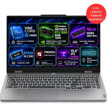 Lenovo Loq Intel Core I5-13450HX 16GB 512GB SSD 15.6 Fhd Fiyatı
