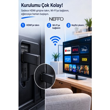 Neffo Ultra Hd Android Tv Box 4K Android Tv Tv Box Tv Stick Fiyatı