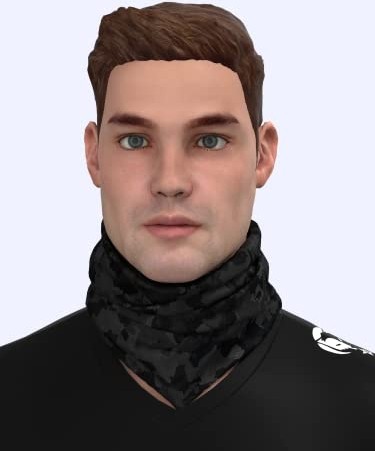 1001 ® Debuff Collar Camouflage Black Boyunluk Bandana görsel 5