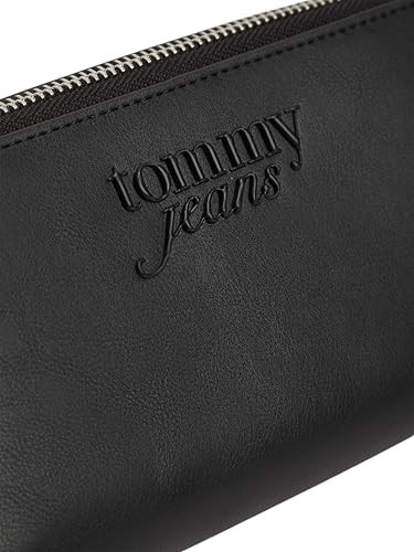 1001 Tommy Hilfiger Tjw Must Purse Wallet Large Za Kadın Fermuarlı Cüzdan Black Os görsel 5