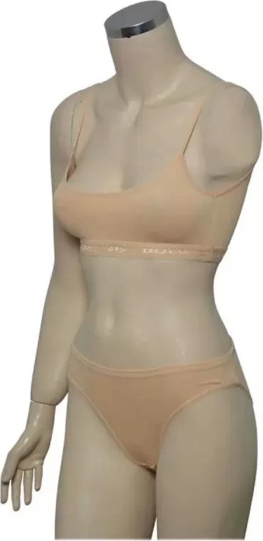 Pedli Ip Askılı Yarım Atlet Büstiyer Külot Takım Ten Rengi görsel 4