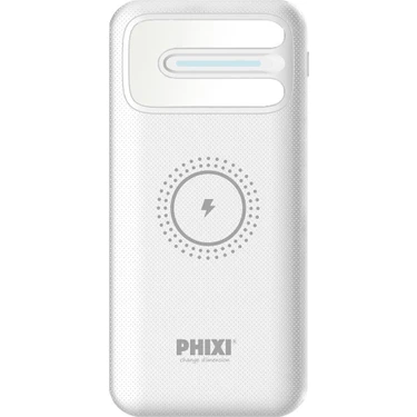 Phixi Basic PW11 10.000MAH Wireless Şarj Çift Çıkışlı LED Göstergeli