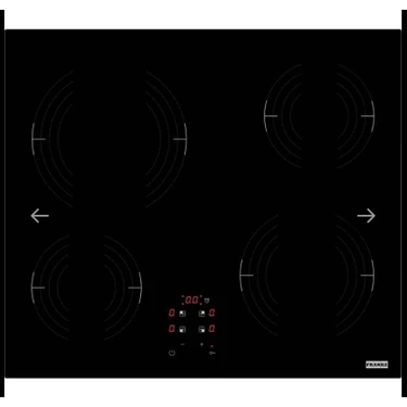 Franke 108.0669.349 Cam Seramik 60 Cm. 4 Gözü Elektrikli Black Glass