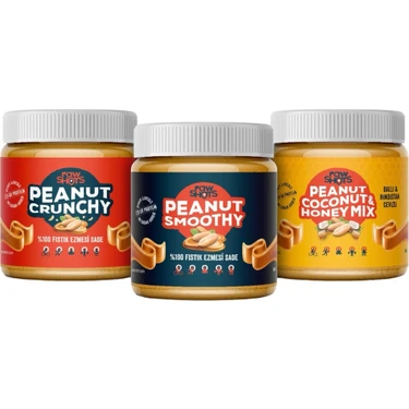 Rawshots Peanut Mix Box 3’lü Yer Fıstığı Ezmesi 360 gr x